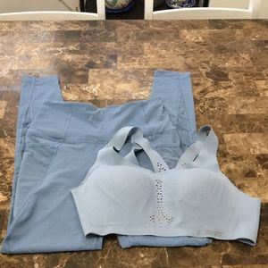 Pink Victoria’s Secret Sport Set High Waist leggings Ssz-Angel Bra 36Csz